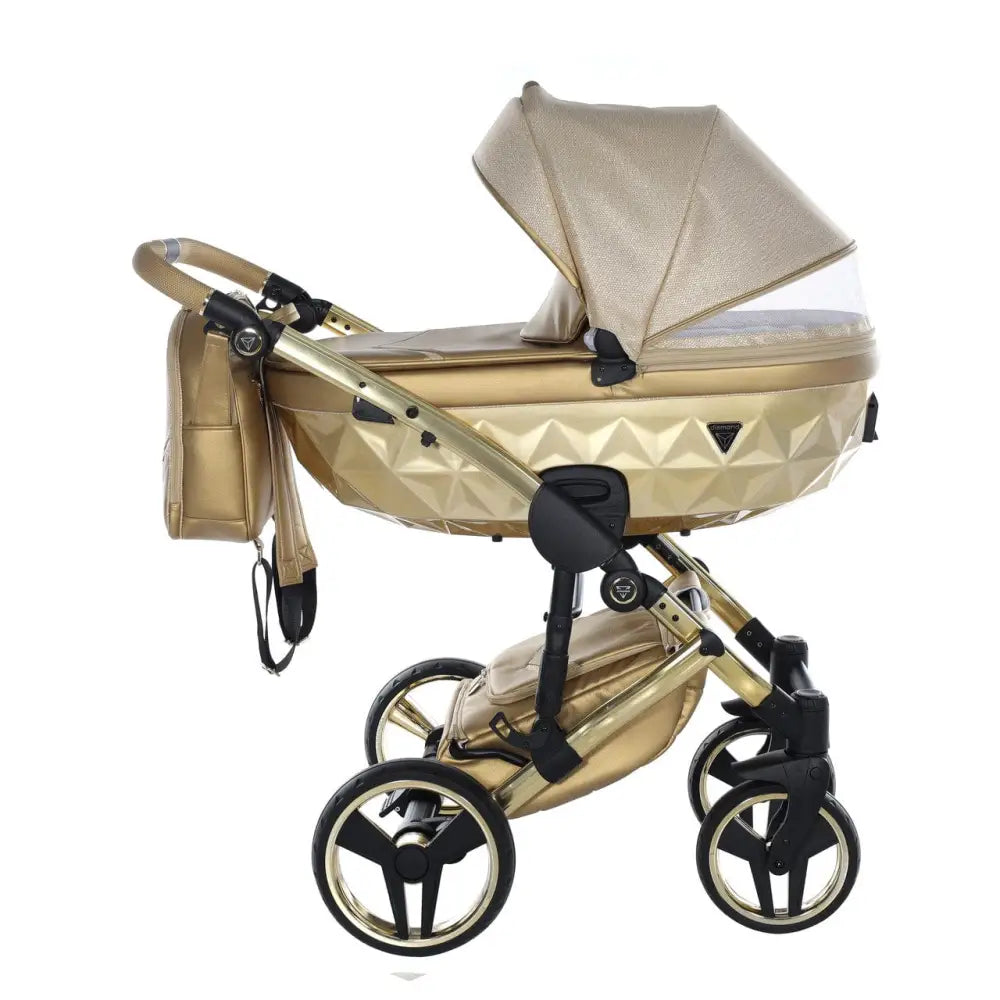 Junama Diamond Dolce 2 in 1 Pram - Gold Junama