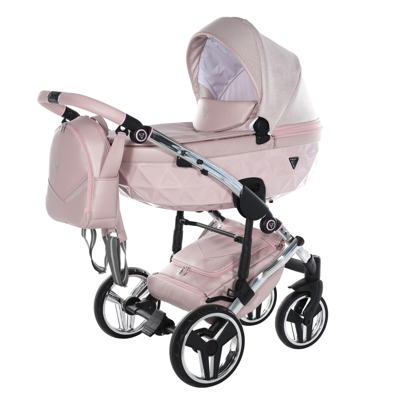 Junama Diamond Dolce 2 in 1 Pram - Pink  Junama   