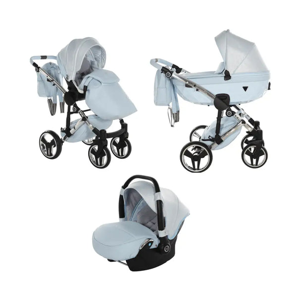 Junama Diamond Dolce 3 in 1 Pram - Blue Junama