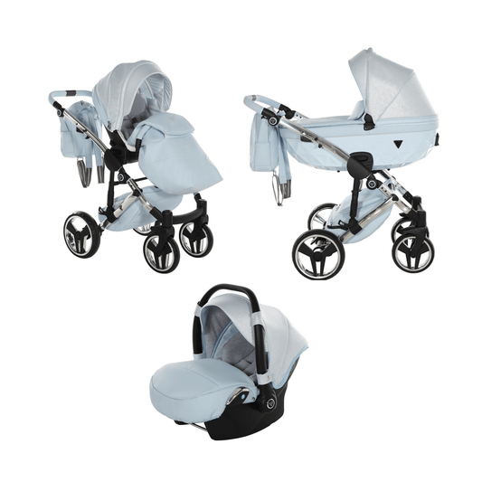 Junama Diamond Dolce 3 in 1 Pram - Blue  Junama   