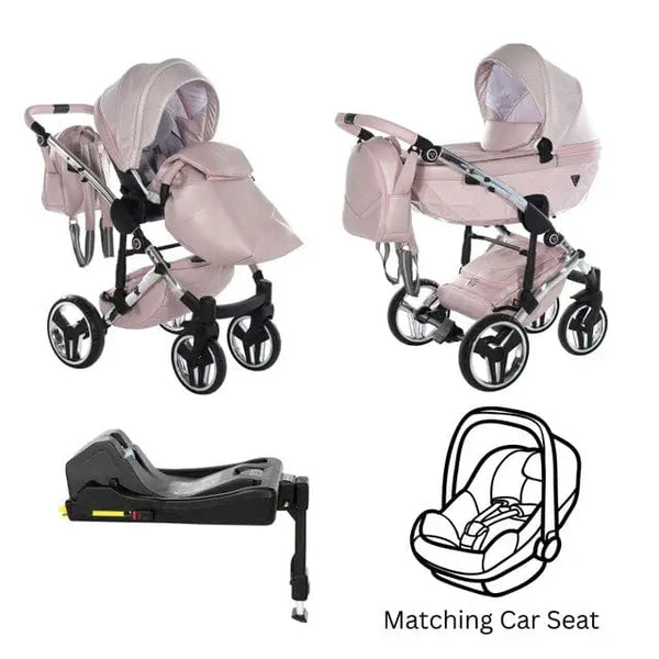 Junama Diamond Dolce 4 in 1 Travel System - Pink Junama
