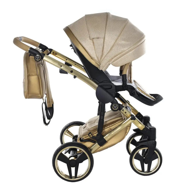 Diamond Pram Junama Dolce Gold Pram 3-in-1 | Luxury Gold Pram Travel System