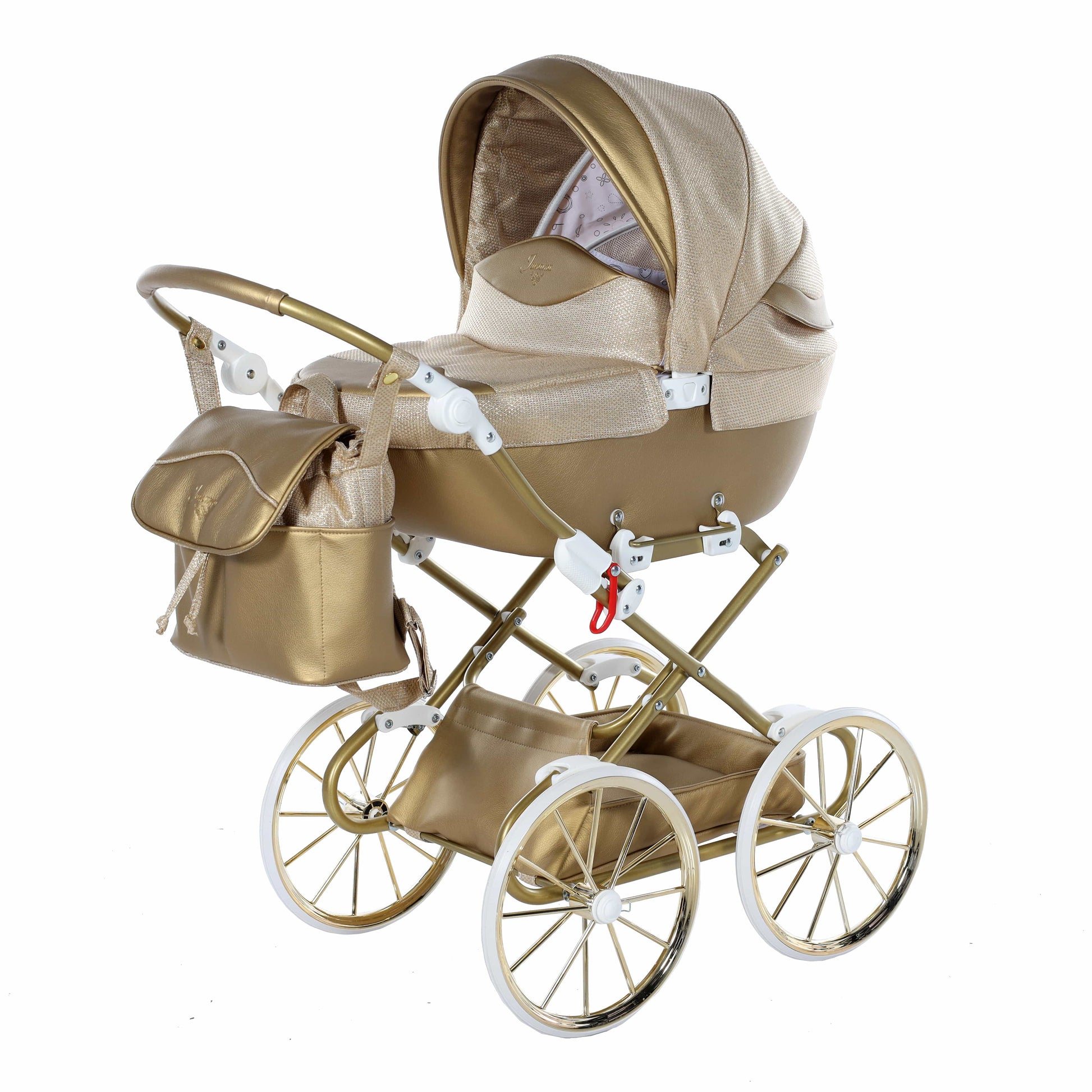 Junama Dolce Gold Dolls Pram  Junama   