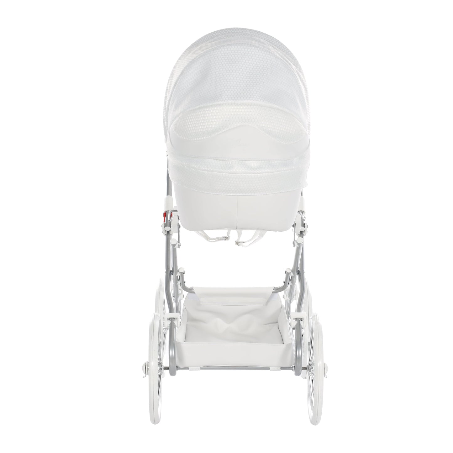 Junama Dolce White Silver Dolls Pram  Junama   