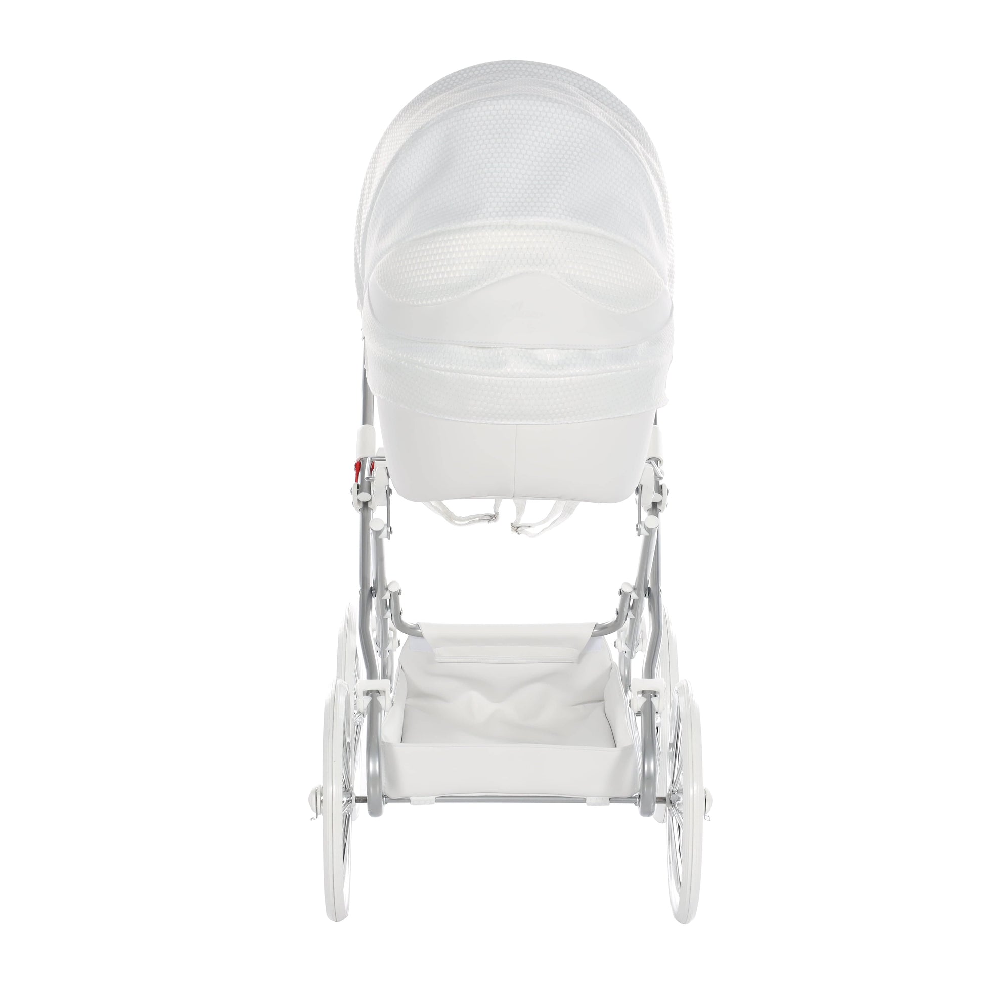 Junama Dolce White Silver Dolls Pram  Junama   