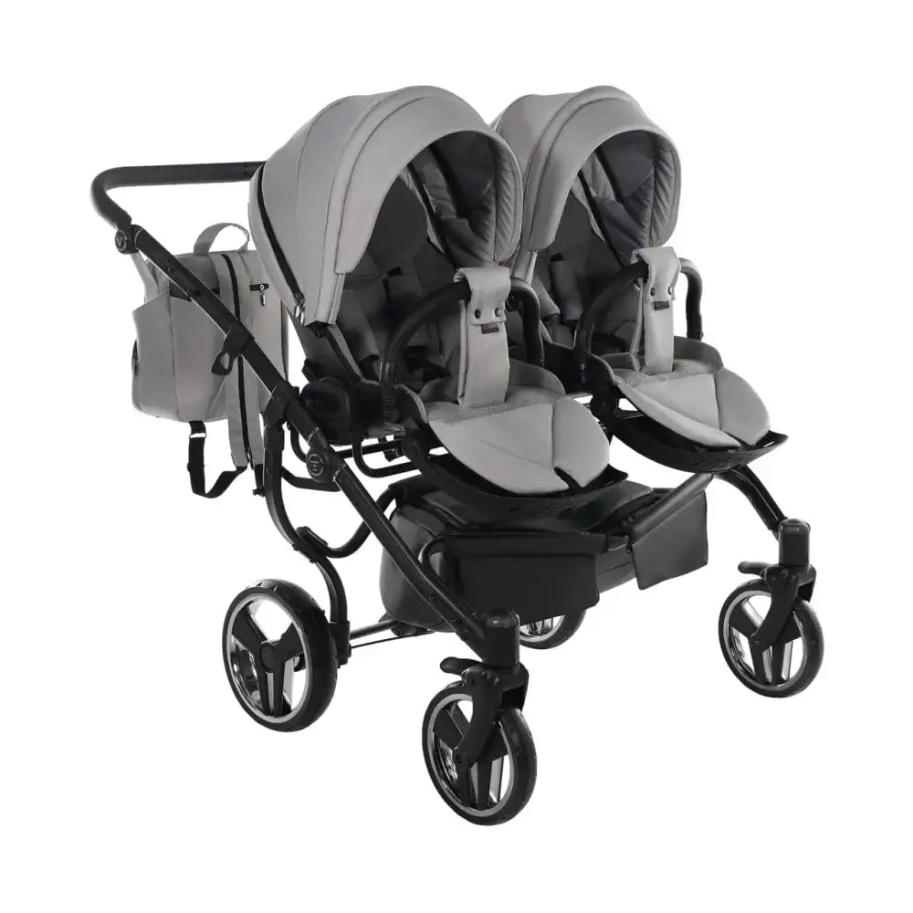 cheap double stroller uk Junama Double Core Diamond Stroller - Grey Mist