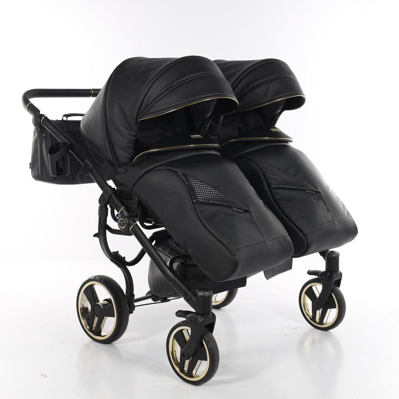 Junama Double Fluo Line Diamond Stroller - Black  Junama   