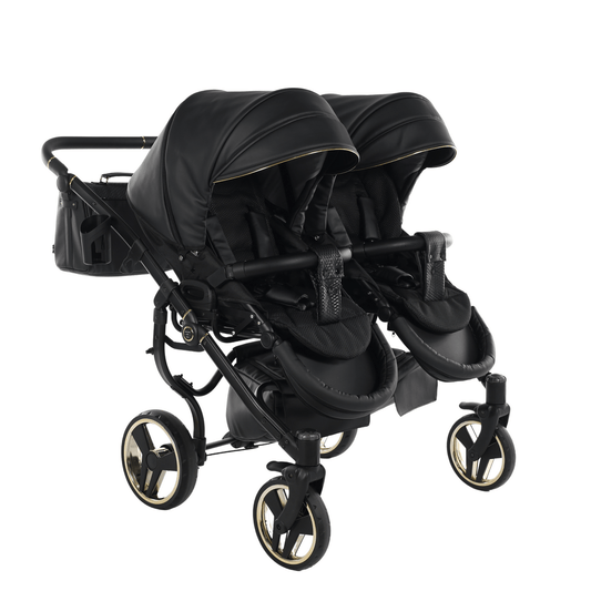 Junama Junama Double Fluo Line Diamond Stroller - Black
