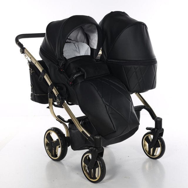 Junama Double Stroller - Black and Gold  Junama   