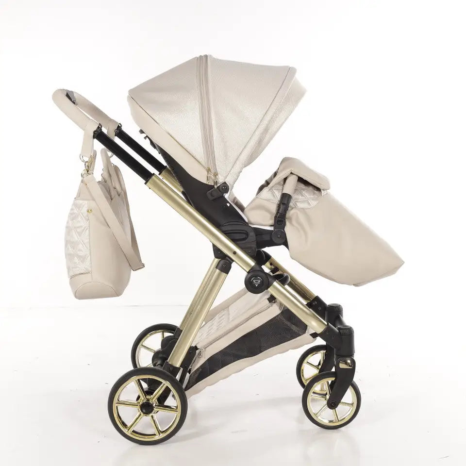 Junama Elegant Lamé Beige 3 in 1 Travel System