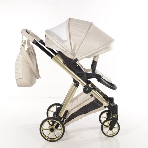 Junama Elegant Lamé Beige 3 in 1 Travel System