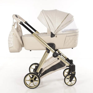 Junama Elegant Lamé Beige 3 in 1 Travel System With Isofix