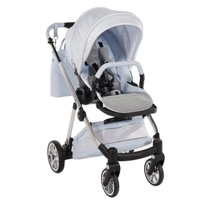 Junama Elegant Lamé Blue 3 in 1 Travel System Junama