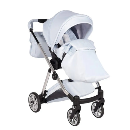 Junama Elegant Lamé Blue 3 in 1 Travel System With Isofix Junama