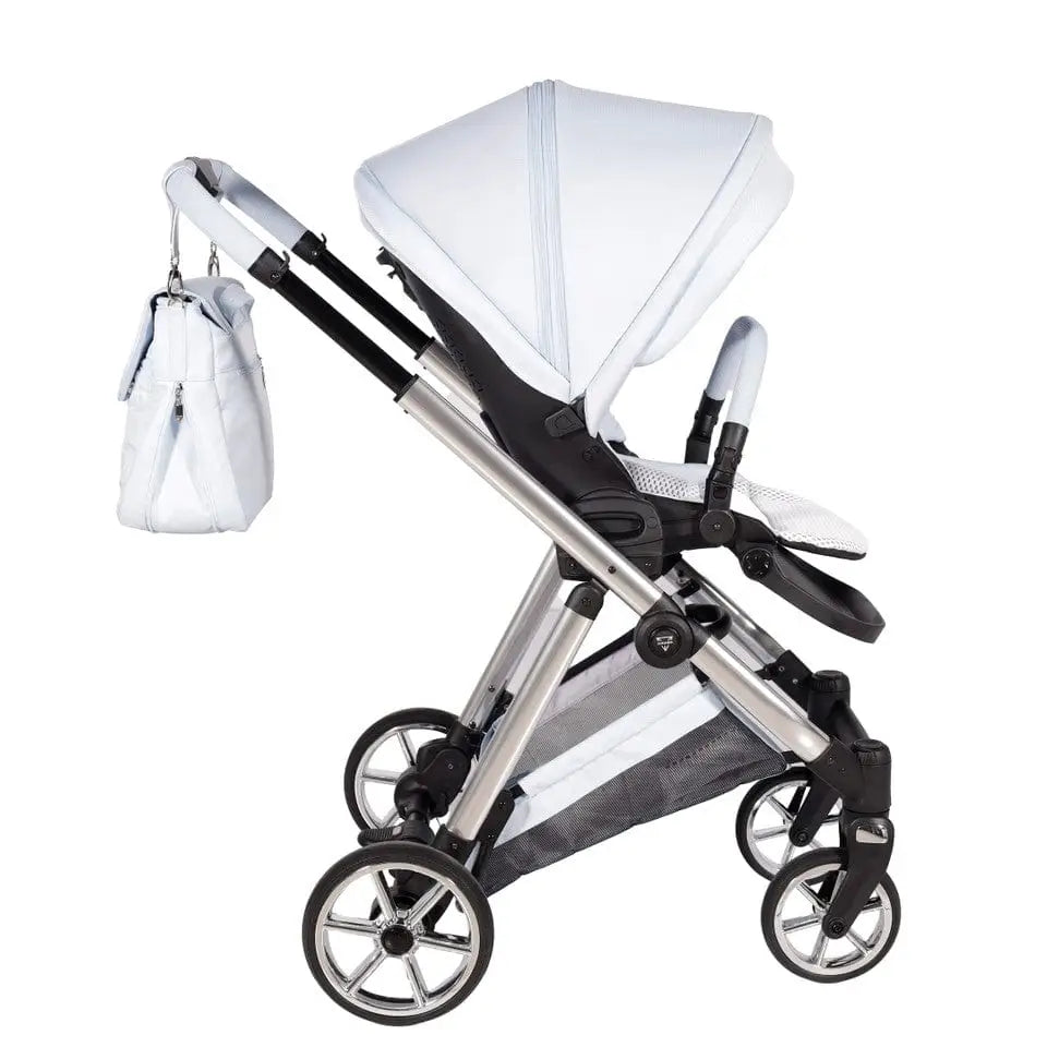 Junama Elegant Lamé Blue 3 in 1 Travel System With Isofix Junama