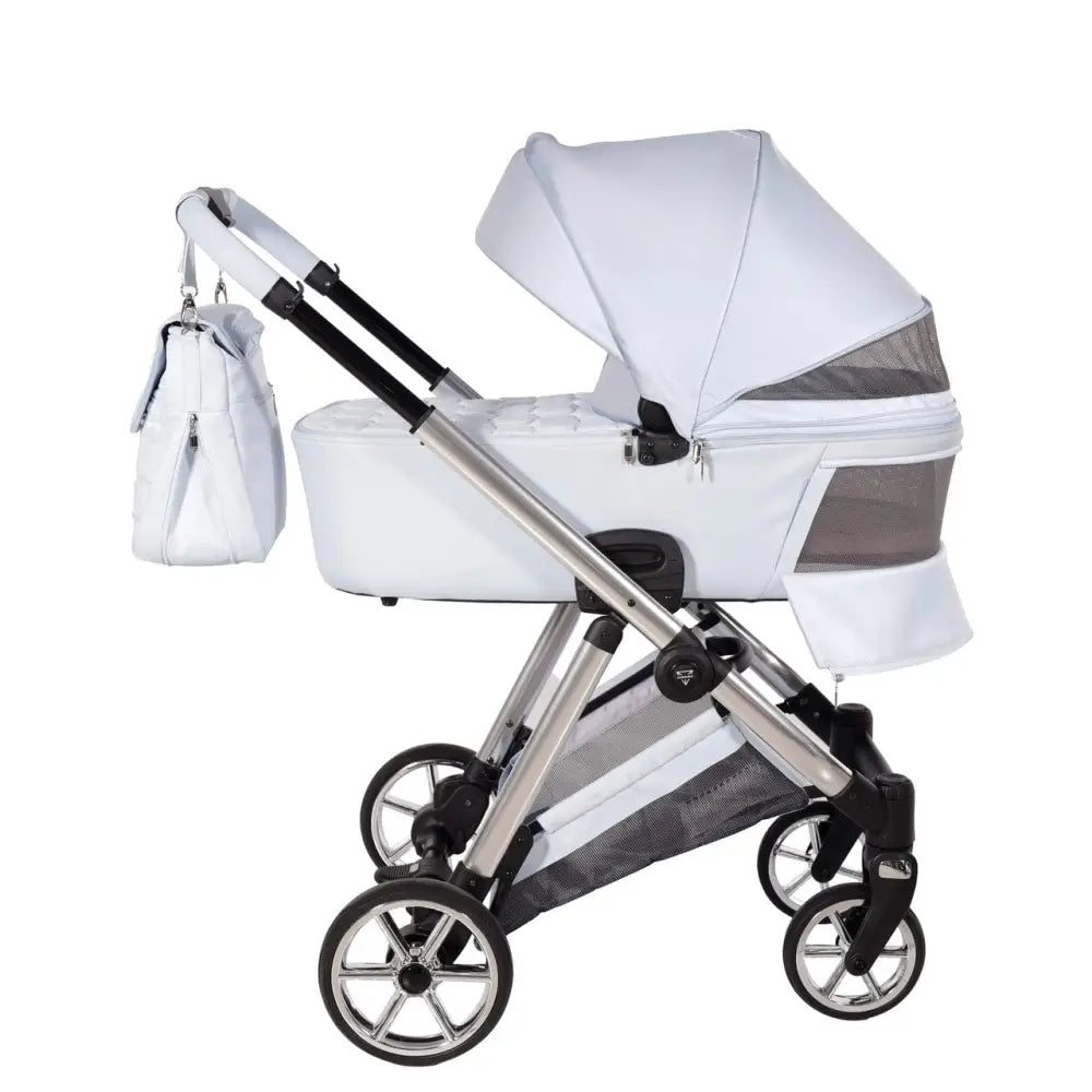 Junama Elegant Lamé Blue 3 in 1 Travel System With Isofix Junama
