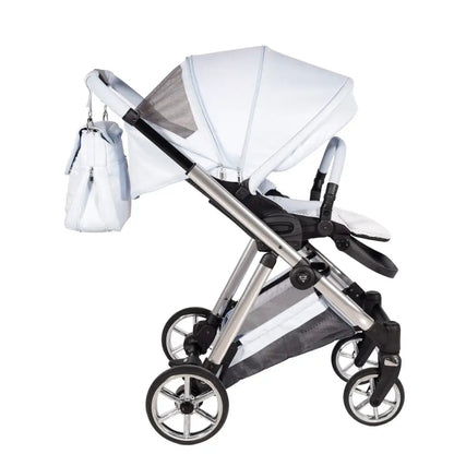 Junama Elegant Lamé Blue 3 in 1 Travel System With Isofix Junama
