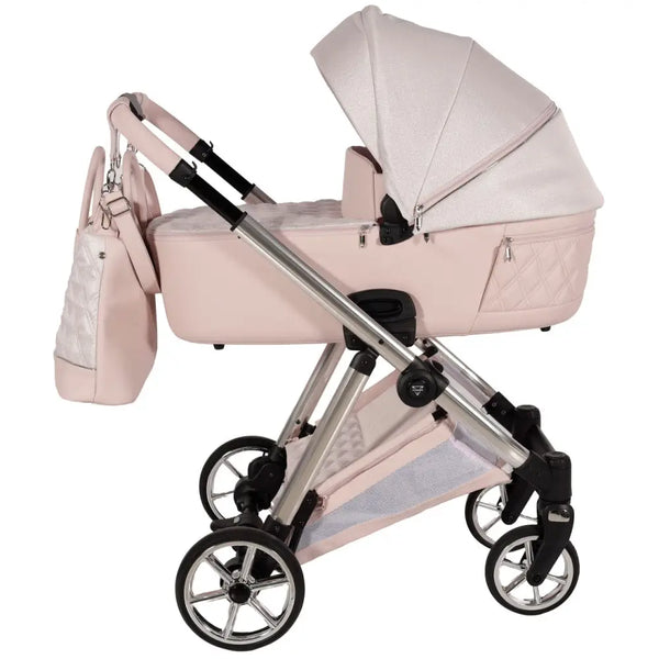Junama Elegant Lamé Pink 2 in 1 Pushchair Junama