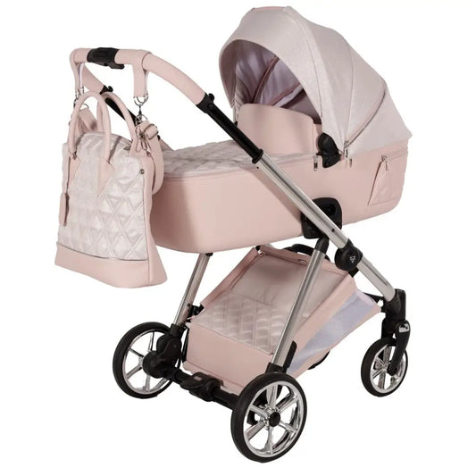 Junama Elegant Lamé Pink 2 in 1 Pushchair Junama