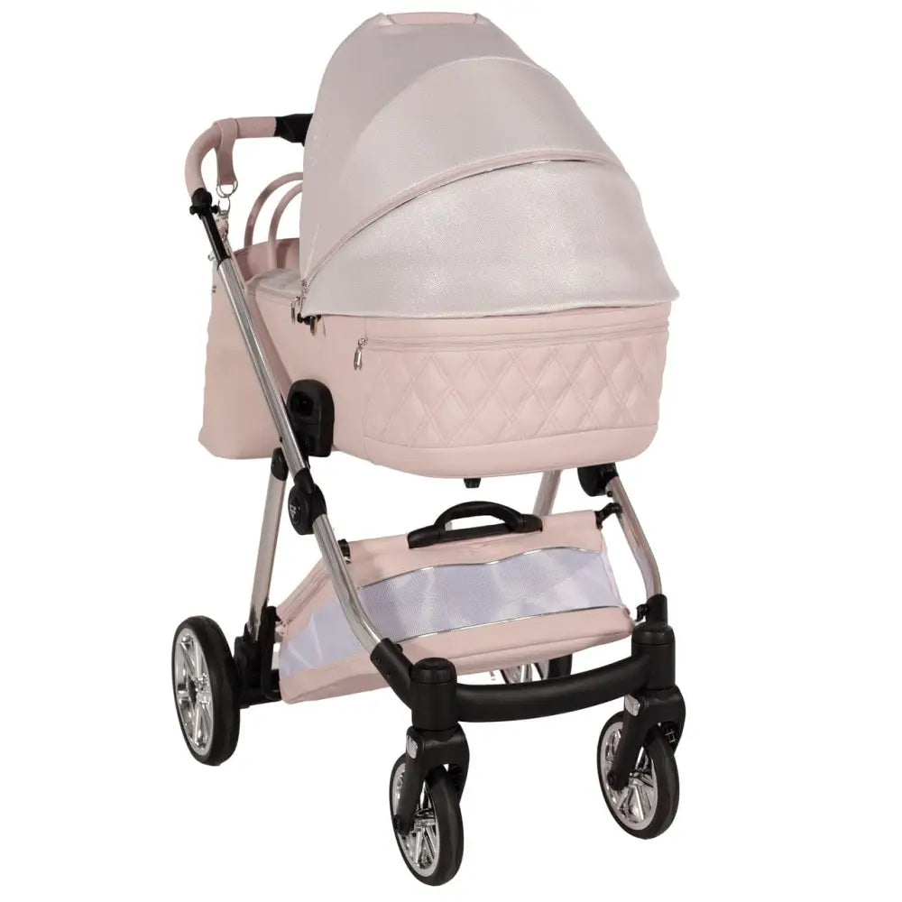 Junama Elegant Lamé Pink 3 in 1 Travel System With Isofix Junama