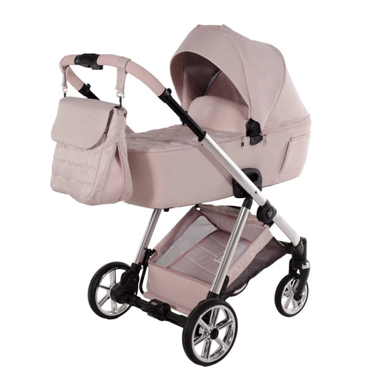 Junama Elegant Pink 3 in 1 Travel System with Isofix Junama