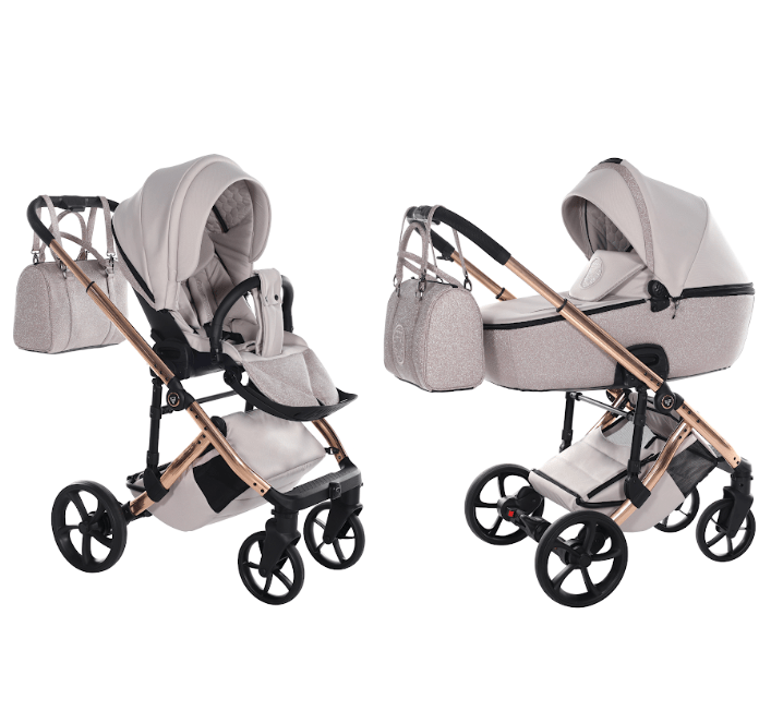 Junama Glitter Dusky Pink 2 in 1 Pram Package  Junama   