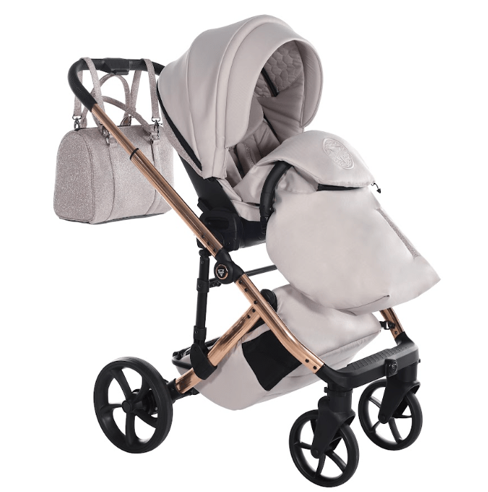 Junama Glitter Dusky Pink 2 in 1 Pram Package  Junama   