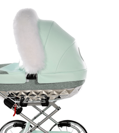 Junama Hand Made Glitter Mint Doll's Pram  Junama   