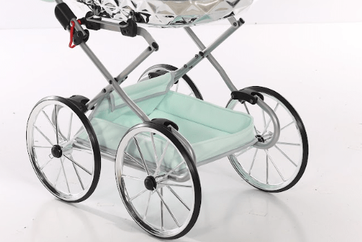 Junama Hand Made Glitter Mint Doll's Pram  Junama   