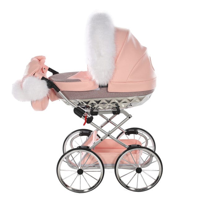 Junama Hand Made Glitter Pink Doll's Pram  Junama   