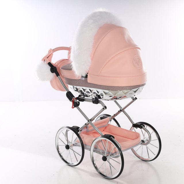 Junama Hand Made Glitter Pink Doll's Pram  Junama   