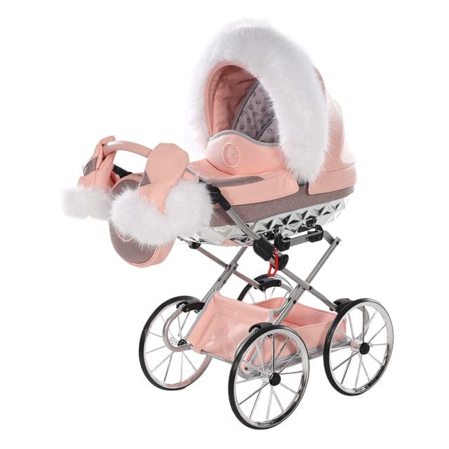 Junama Hand Made Glitter Pink Doll's Pram  Junama   