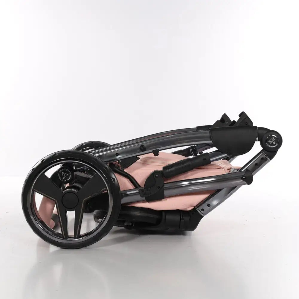 Junama Handcraft Diamond Pram – 2 in 1 Luxury Apricot Travel System Junama