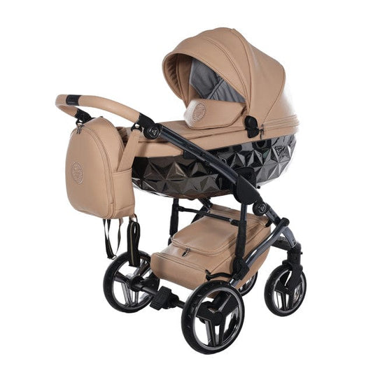Junama Handcraft Diamond Pram – 3 in 1 Luxury Camel Travel System Junama