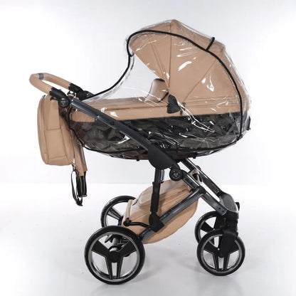 Junama Handcraft Diamond Pram With Isofix Base – 4 in 1 Luxury Camel Travel System Junama