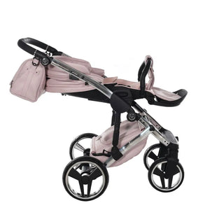 Junama Handcraft Enzo Pink Pram – 2 in 1 Luxury Travel System Junama