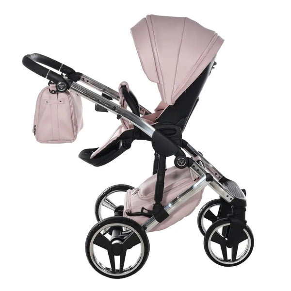 Junama Handcraft Enzo Pink Pram – 3 in 1 Luxury Travel System Junama