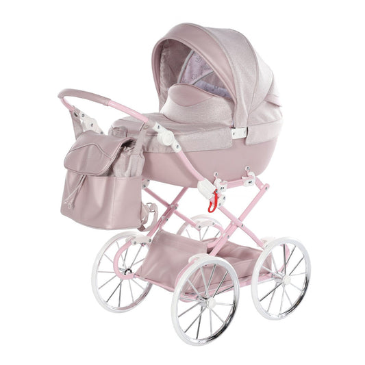 Junama Dolce Pink Glitter Dolls Pram  Junama   