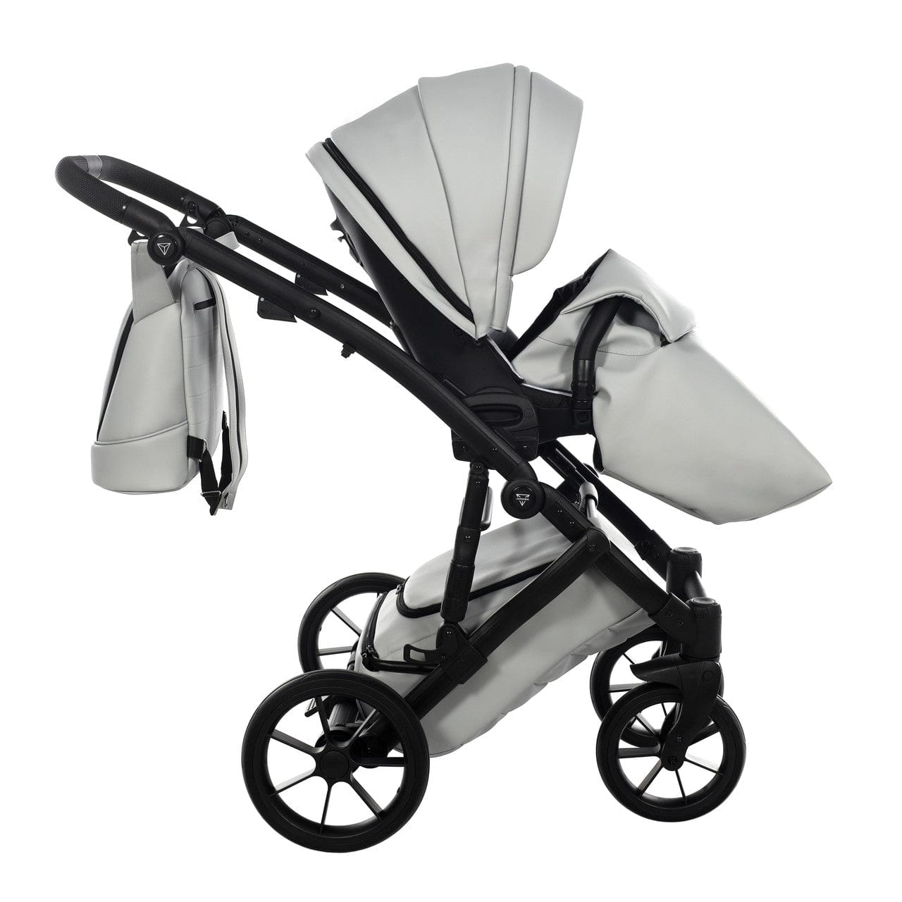 Junama Space Eco Leatherette 4 in 1 Pram with Isofix Base - Grey Junama
