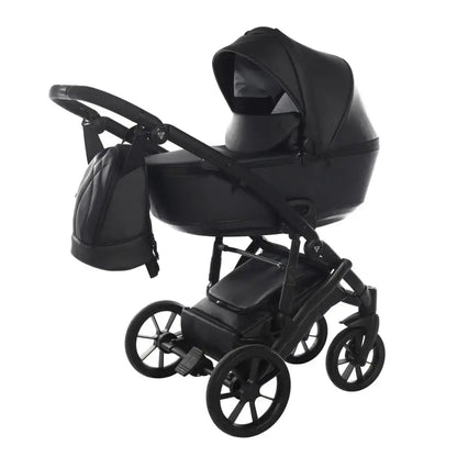 Junama Space Eco Leatherette 3 in 1 Pram - Black Junama