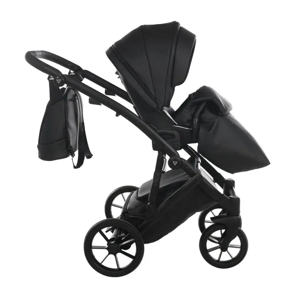 Junama Space Eco Leatherette 3 in 1 Pram - Black Junama