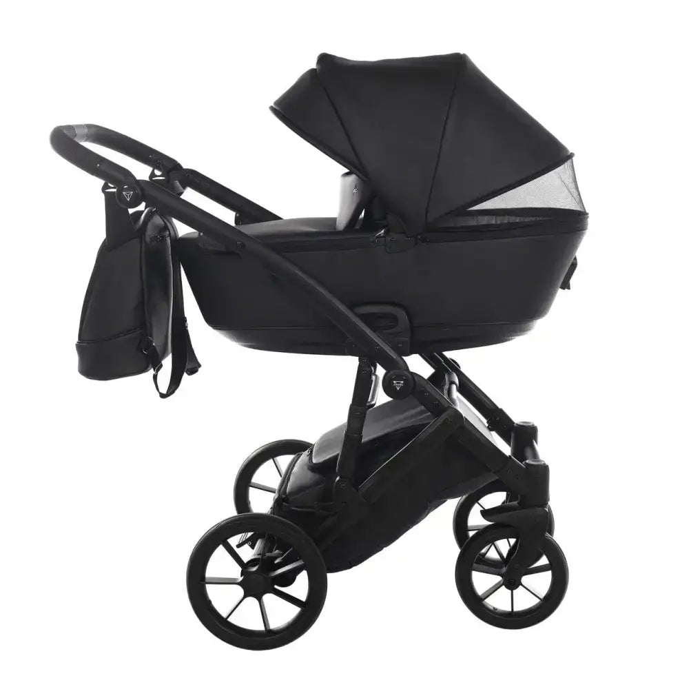 Junama Space Eco Leatherette 3 in 1 Pram - Black Junama