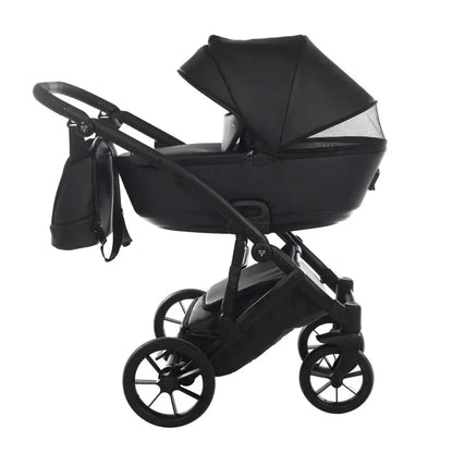 Junama Space Eco Leatherette 3 in 1 Pram - Black Junama