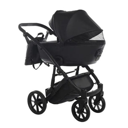 Junama Space Eco Leatherette 3 in 1 Pram - Black Junama
