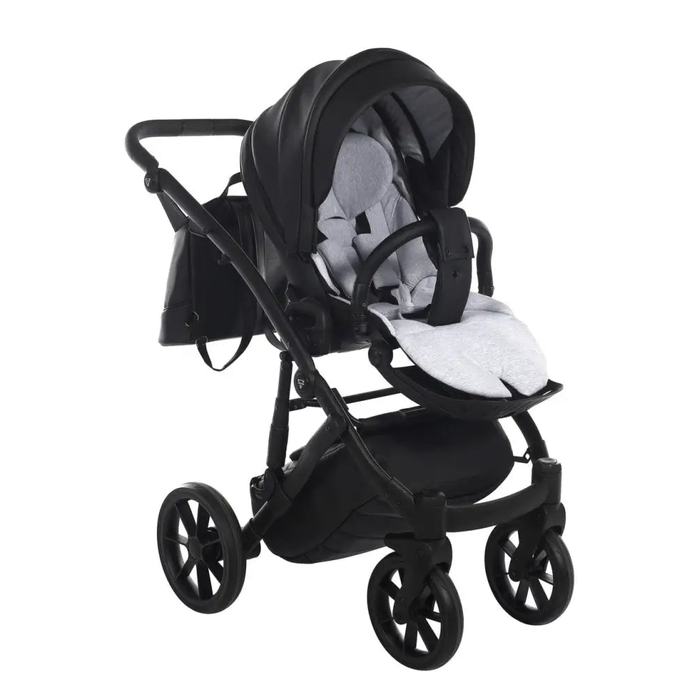Junama Space Eco Leatherette 3 in 1 Pram - Black Junama