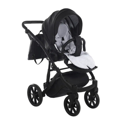 Junama Space Eco Leatherette 3 in 1 Pram - Black Junama