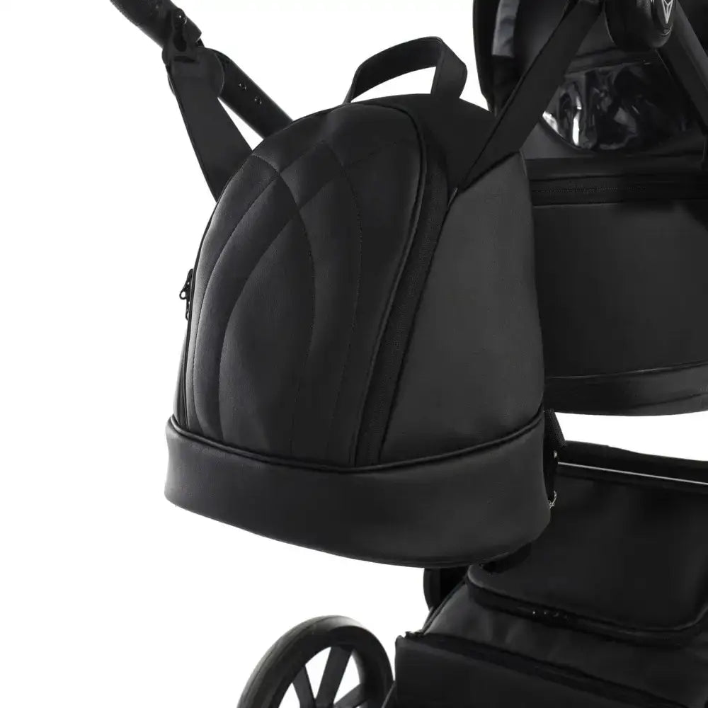 Junama Space Eco Leatherette 3 in 1 Pram - Black Junama