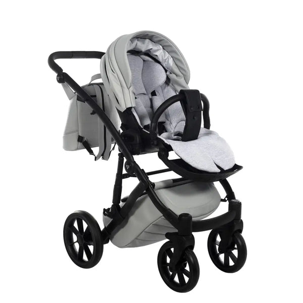 Junama Space Eco Leatherette 4 in 1 Pram with Isofix Base - Grey Junama