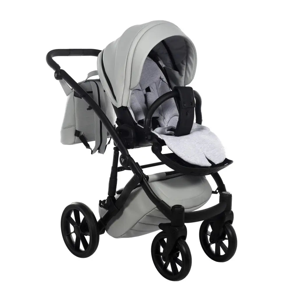 Junama Space Eco Leatherette 4 in 1 Pram with Isofix Base - Grey Junama
