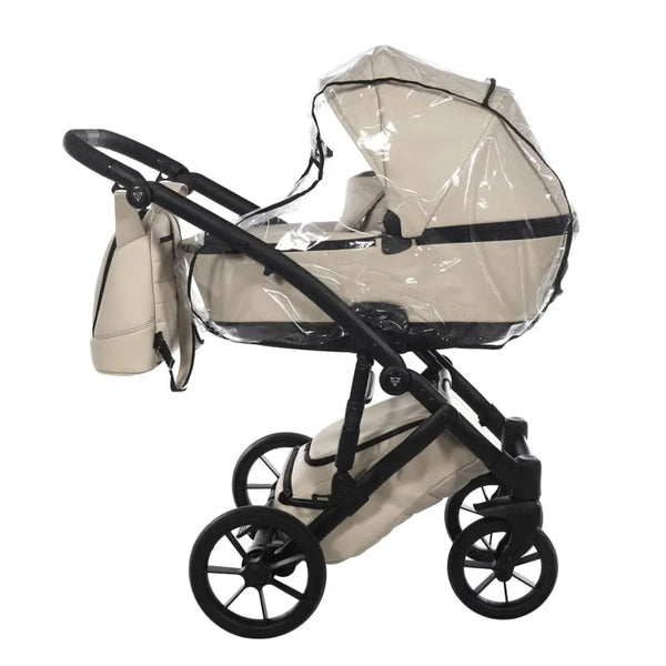 Junama Space Eco Leatherette 4 in 1 Travel System with Isofix Base - Latte Junama